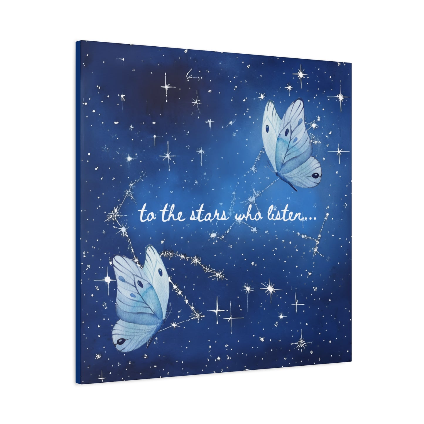 To the Stars Who Listen - Acotar Canvas Wall Art