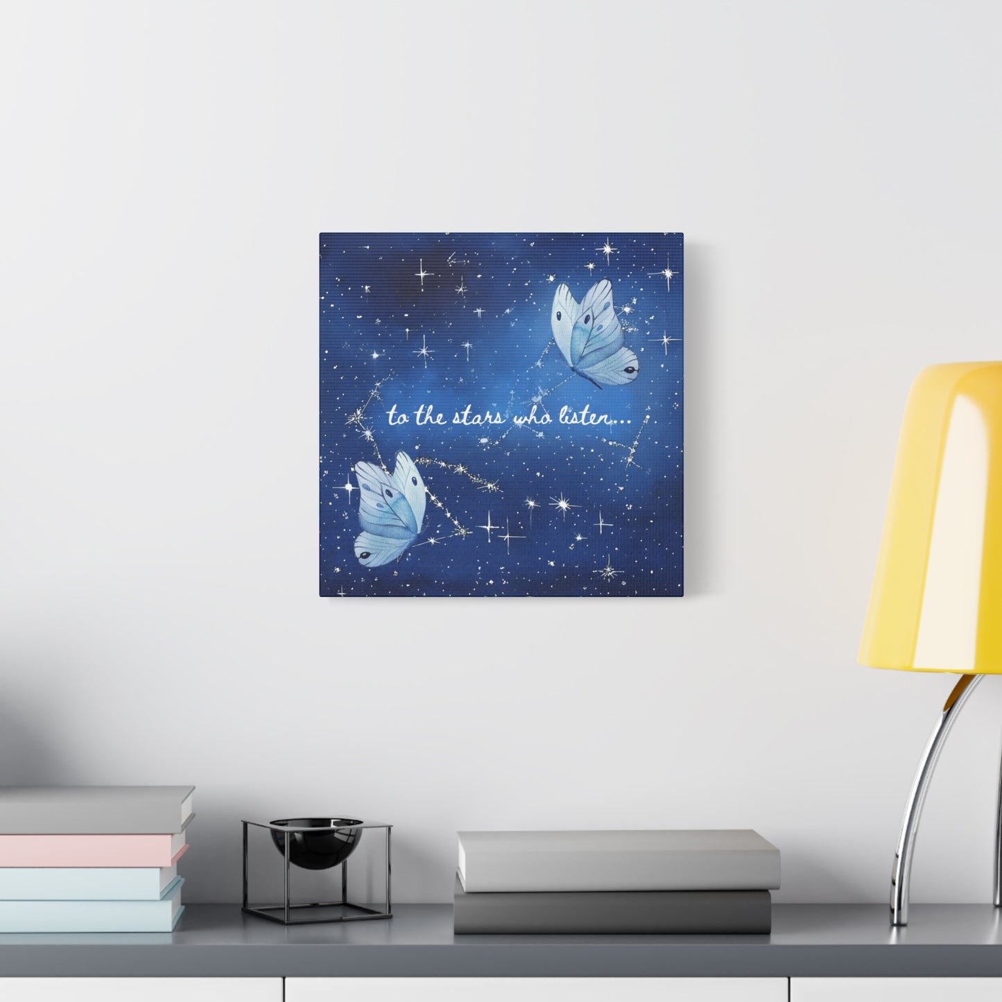 To the Stars Who Listen - Acotar Canvas Wall Art