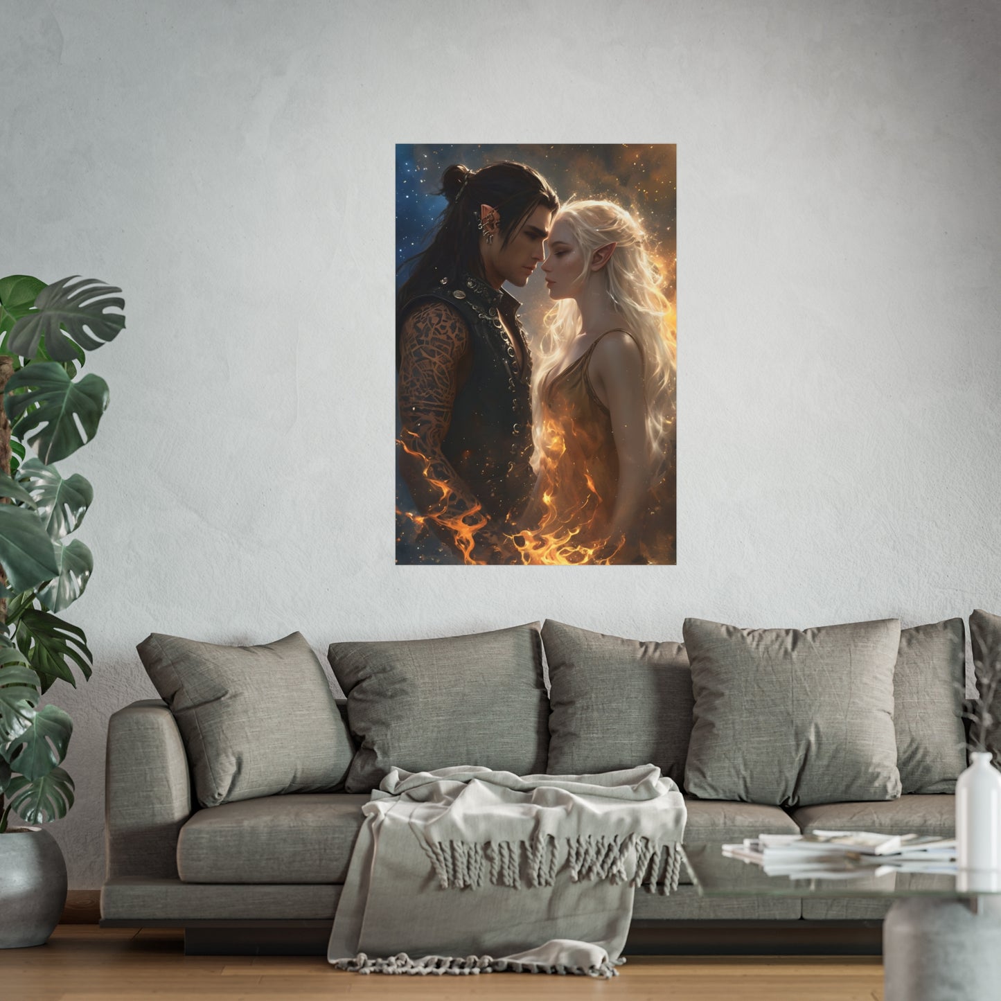 Ruhn & Lidia - Crescent City Fan Art Poster