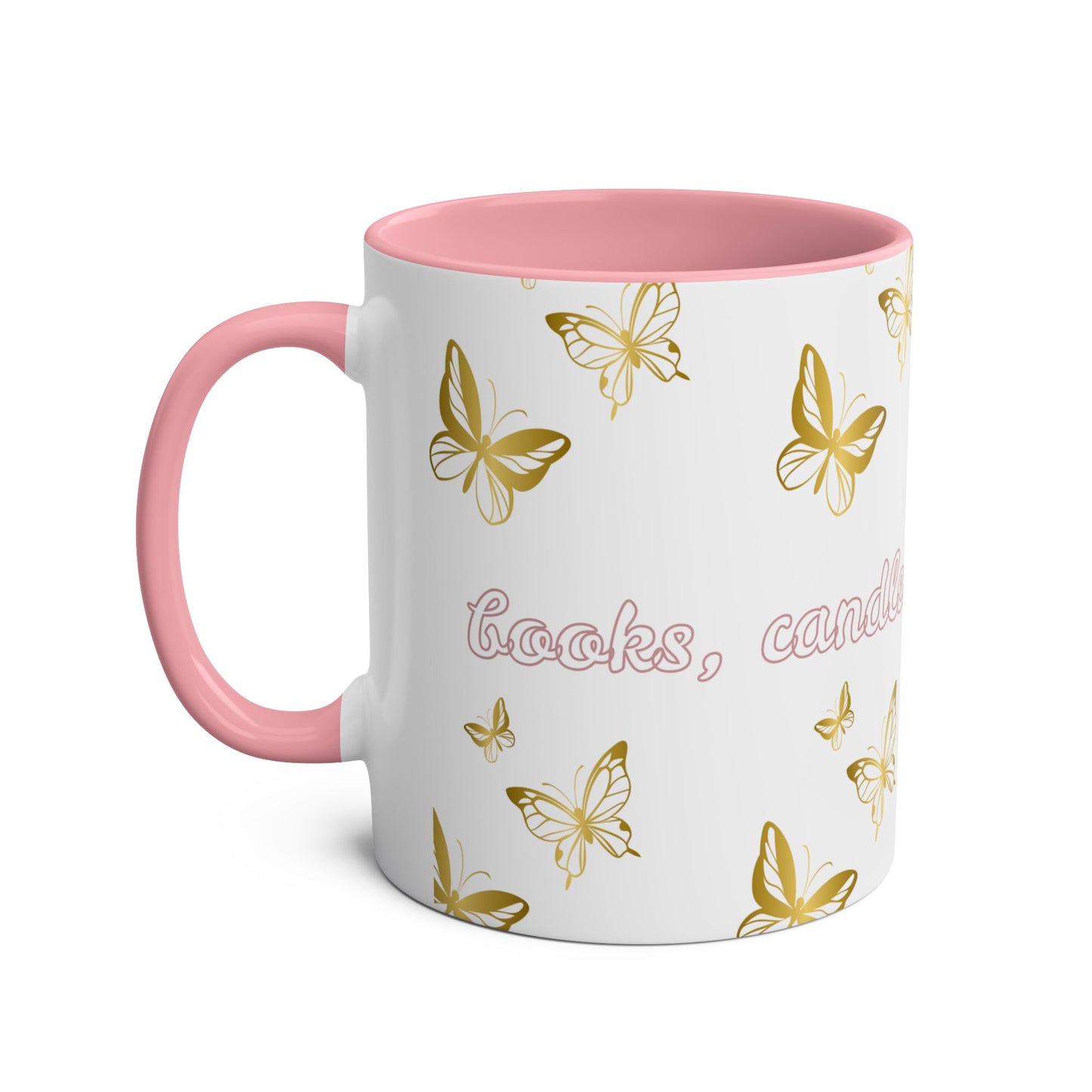 Books, Candles & A Cup of Tea Mug - Cozy Bookish Gift