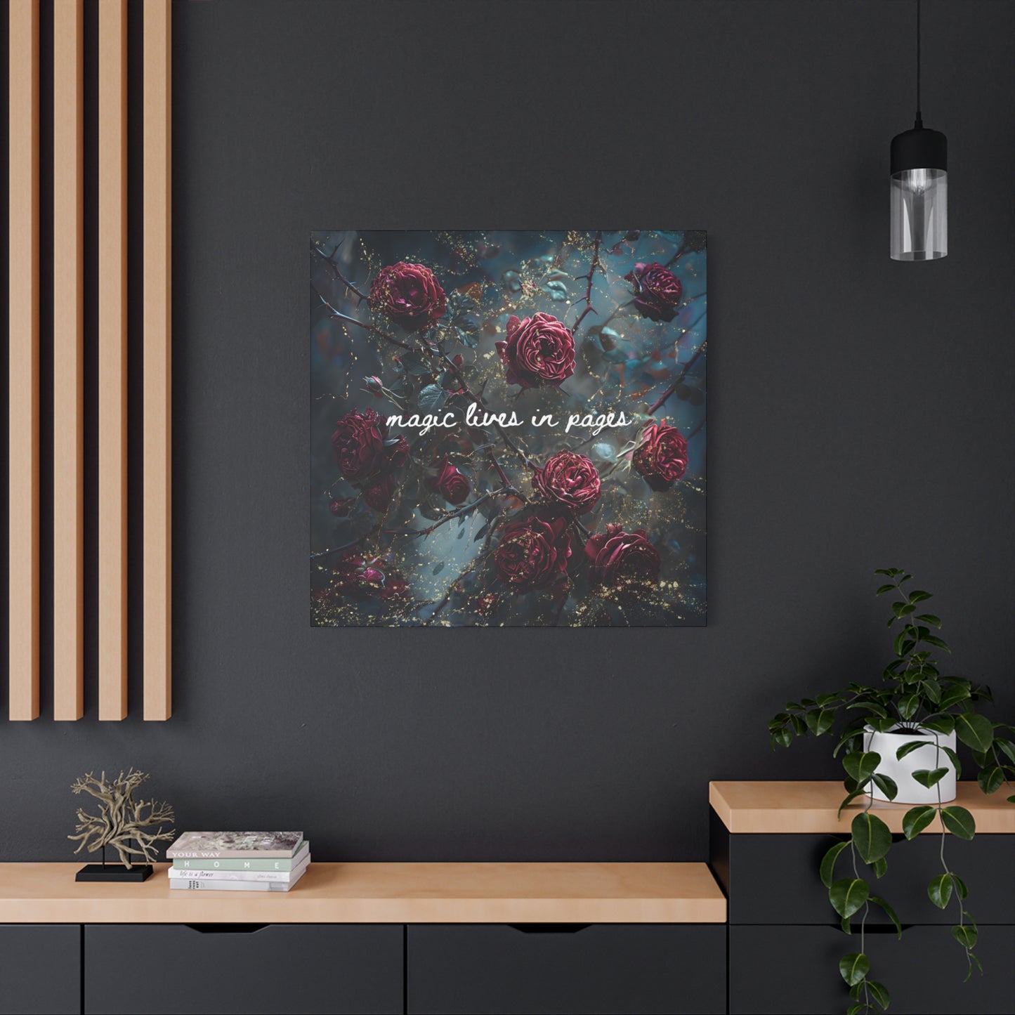 Magic Lives in Pages - Acotar Canvas Wall Art
