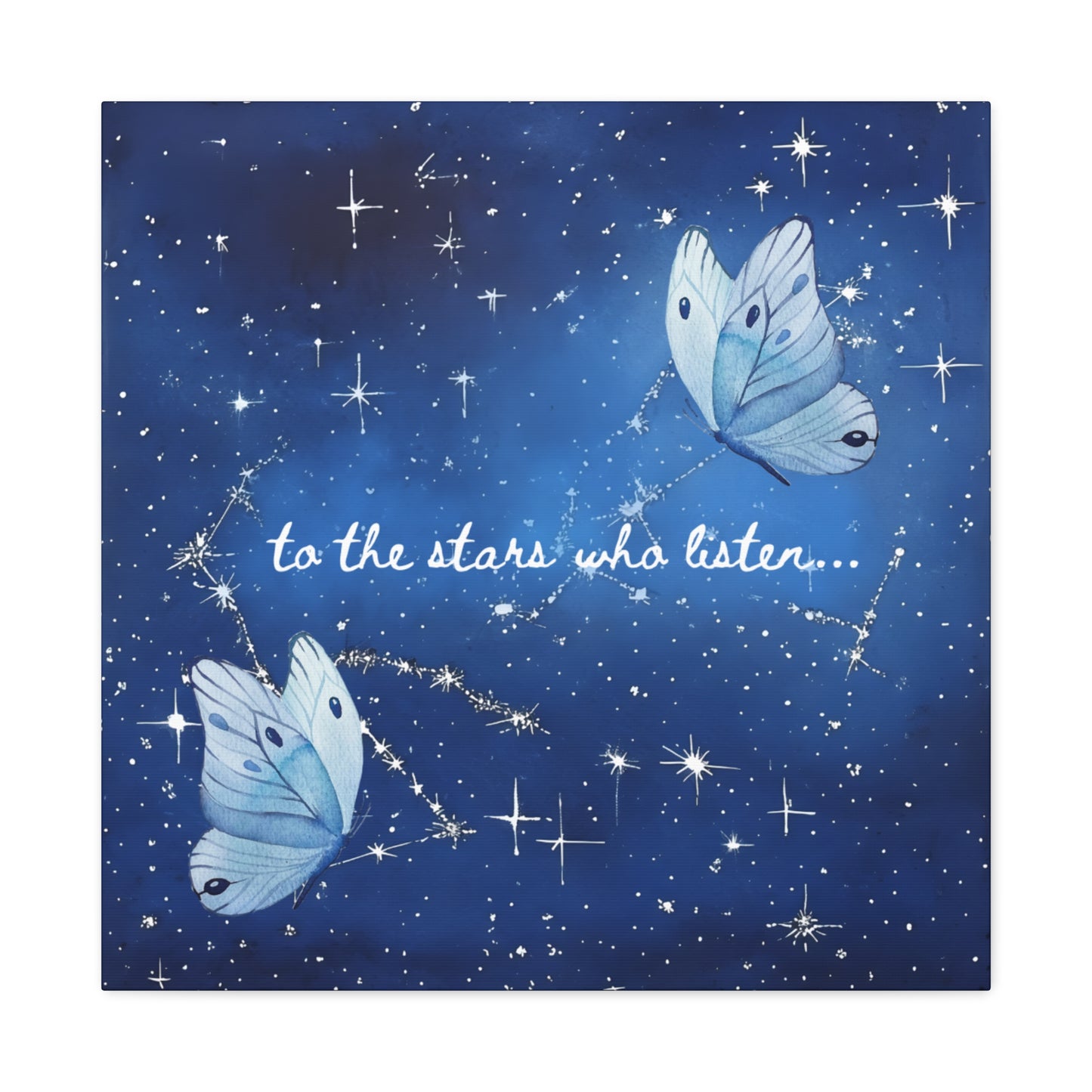 To the Stars Who Listen - Acotar Canvas Wall Art