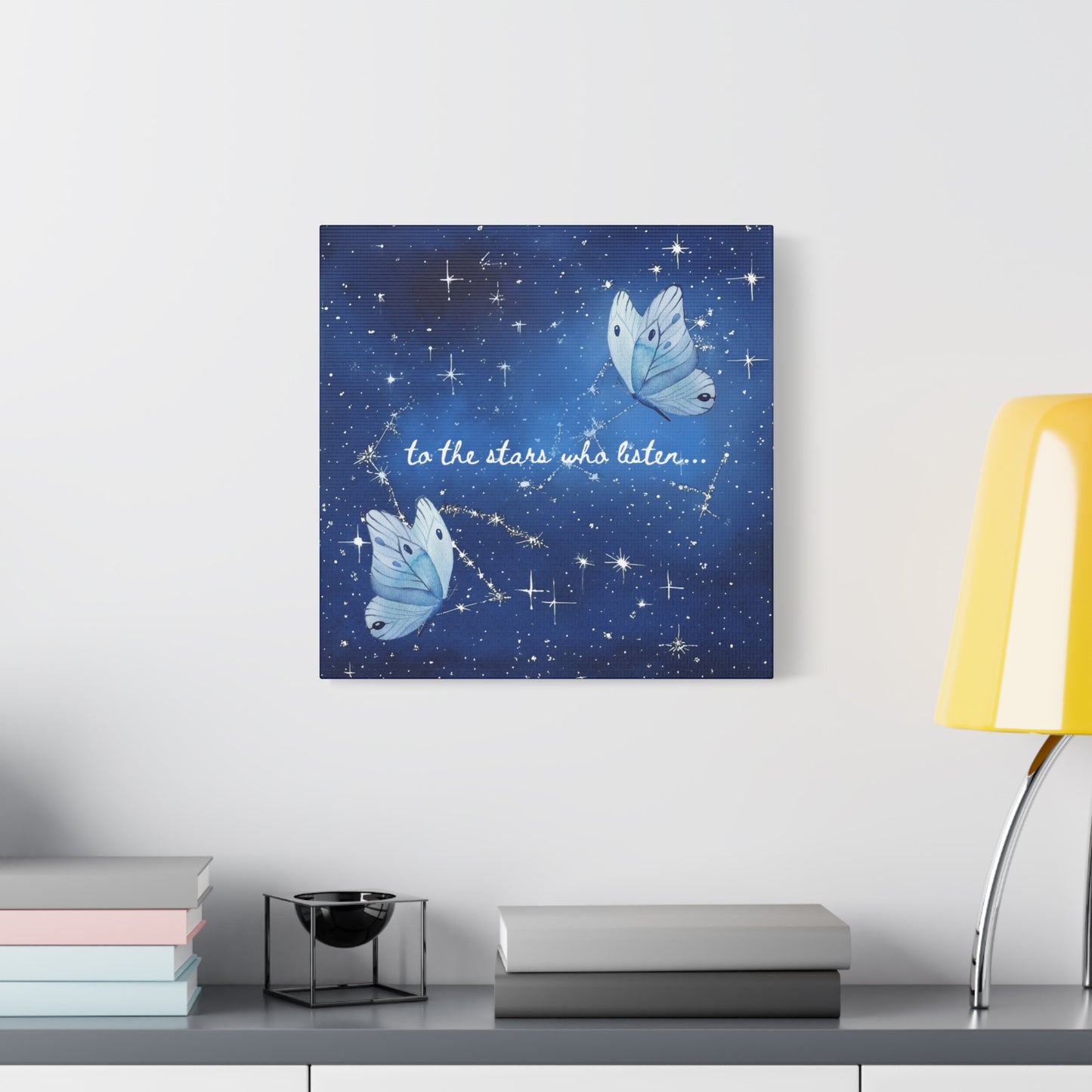 To the Stars Who Listen - Acotar Canvas Wall Art