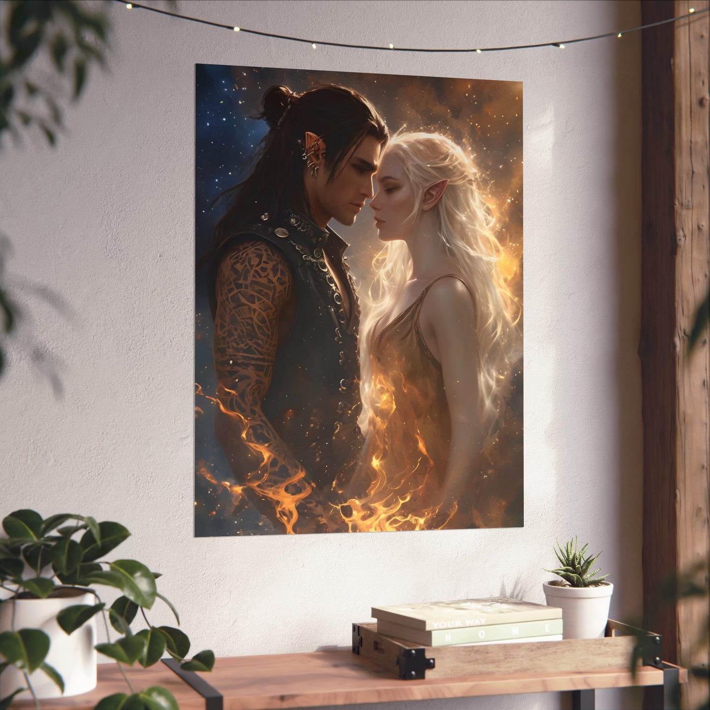 Ruhn & Lidia - Crescent City Fan Art Poster