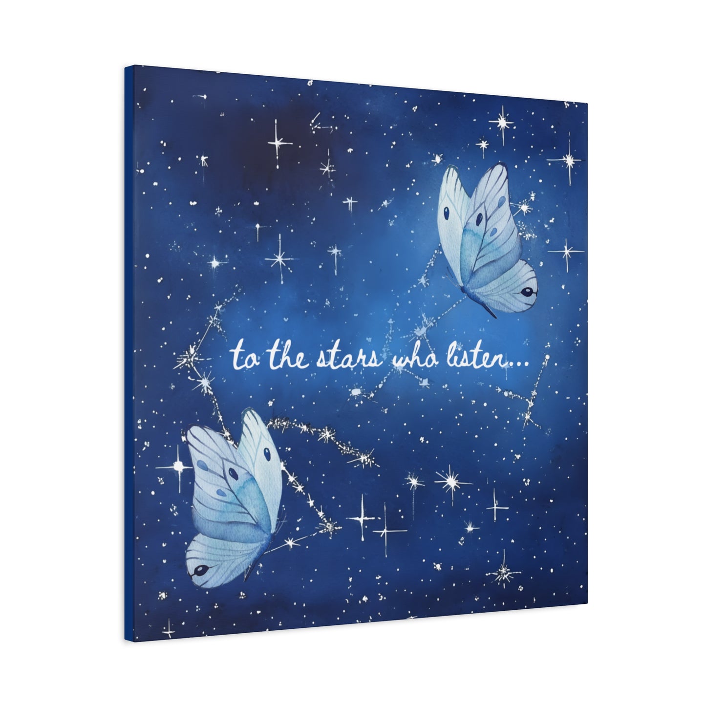 To the Stars Who Listen - Acotar Canvas Wall Art