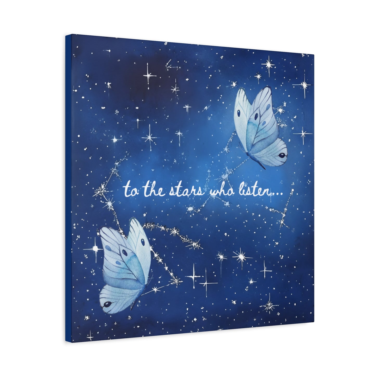 To the Stars Who Listen - Acotar Canvas Wall Art