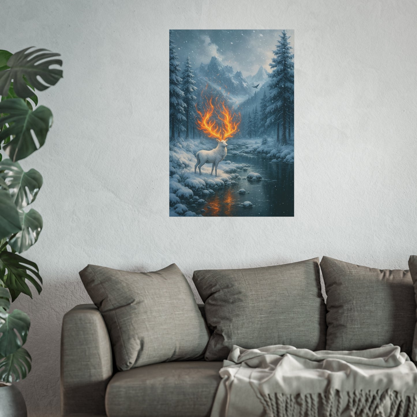 The Lord of the North - White Stag Poster