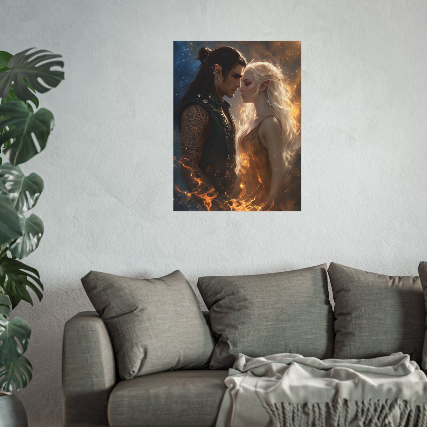 Ruhn & Lidia - Crescent City Fan Art Poster