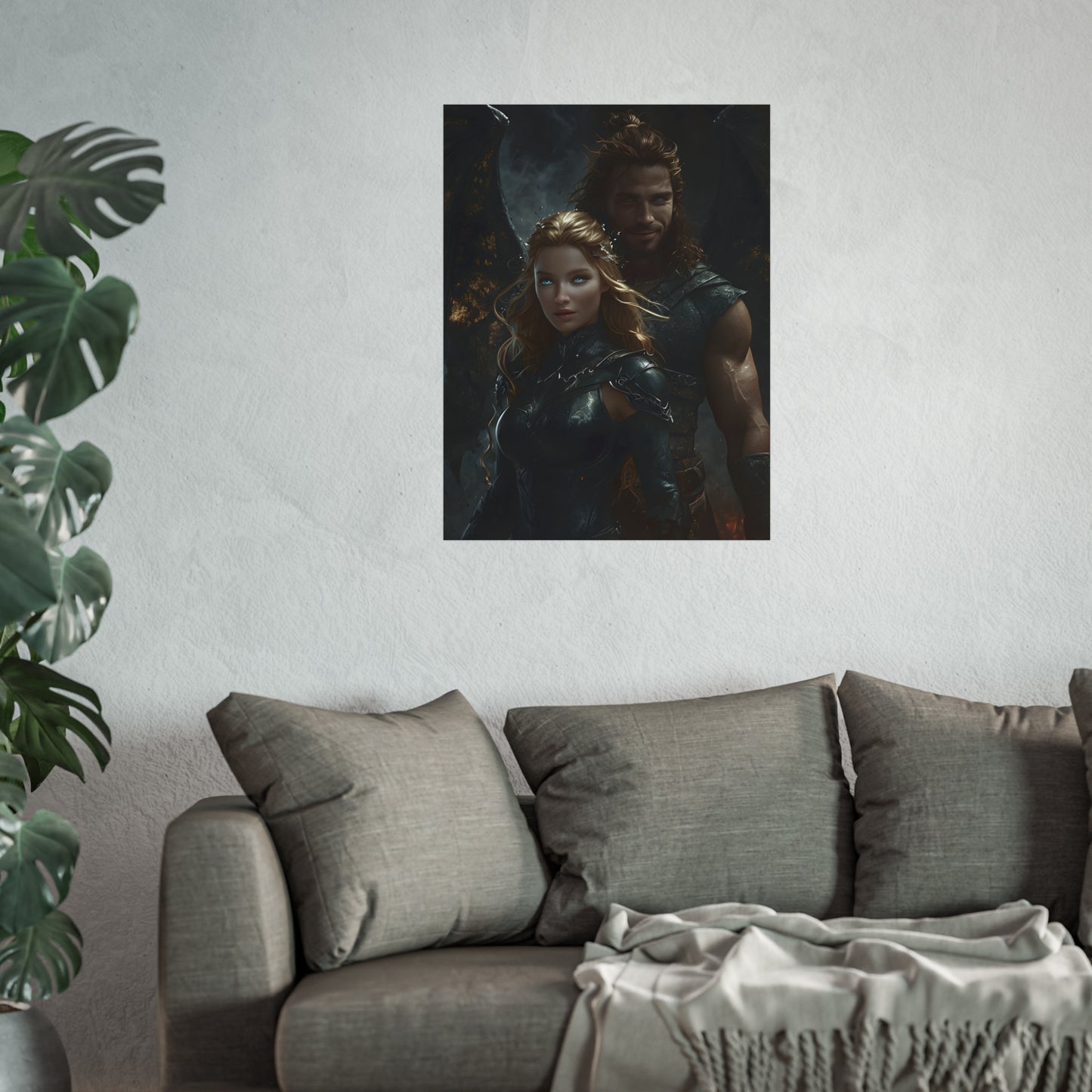 Nesta and Cassian Wall Art