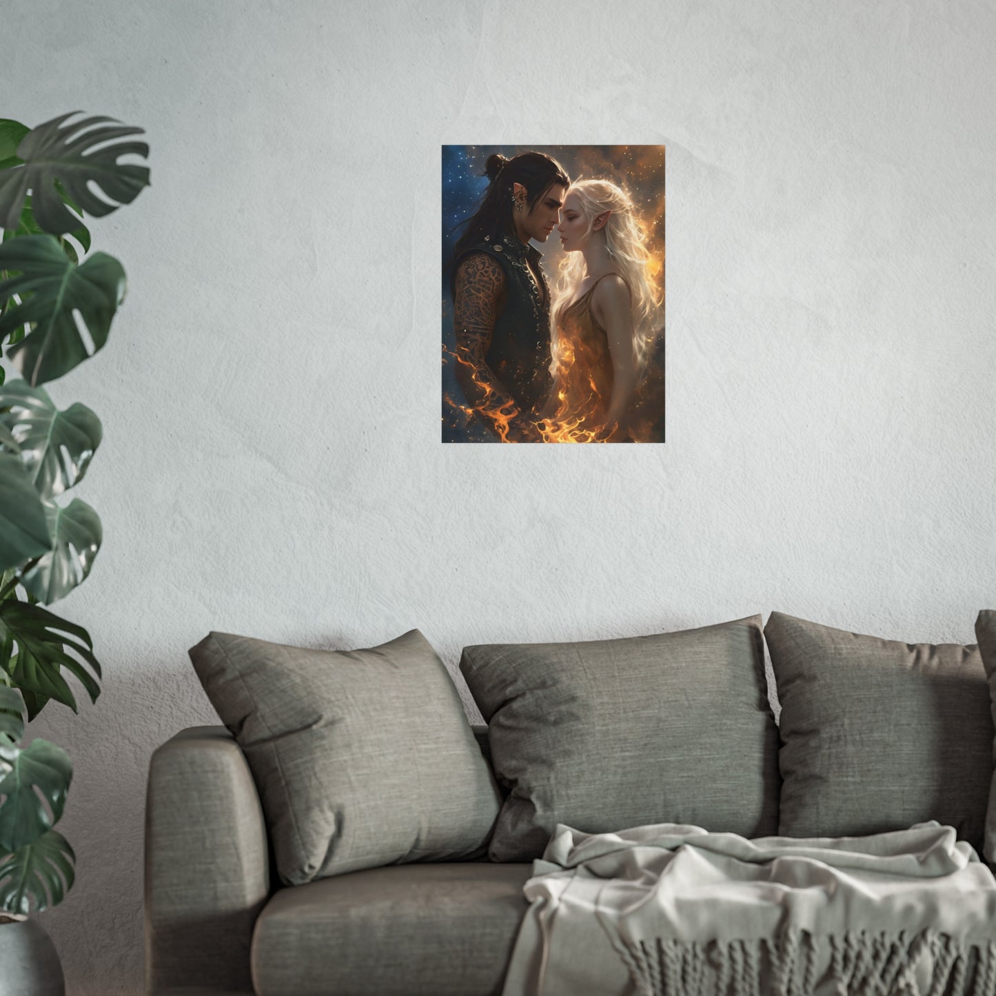 Ruhn & Lidia - Crescent City Fan Art Poster