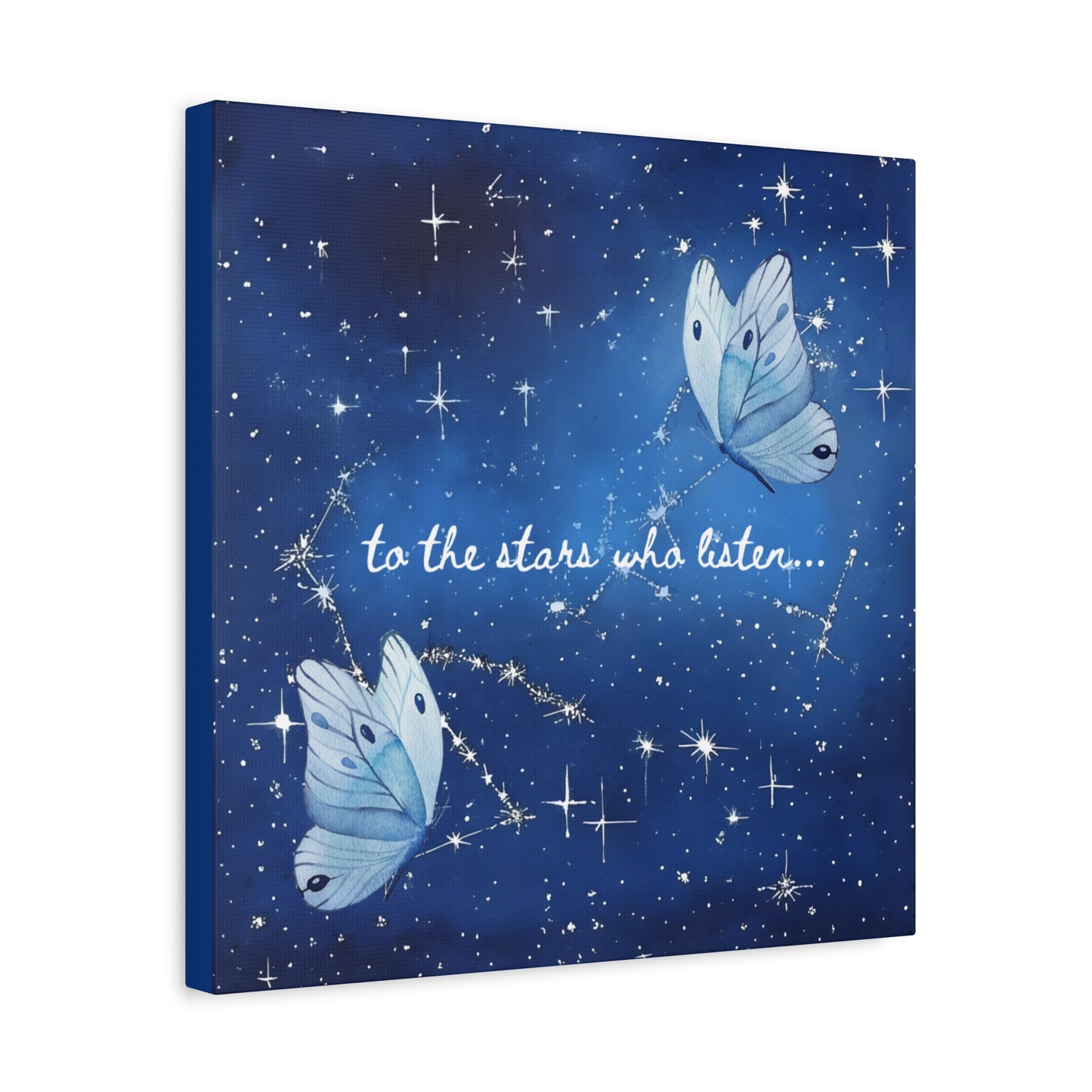 To the Stars Who Listen - Acotar Canvas Wall Art