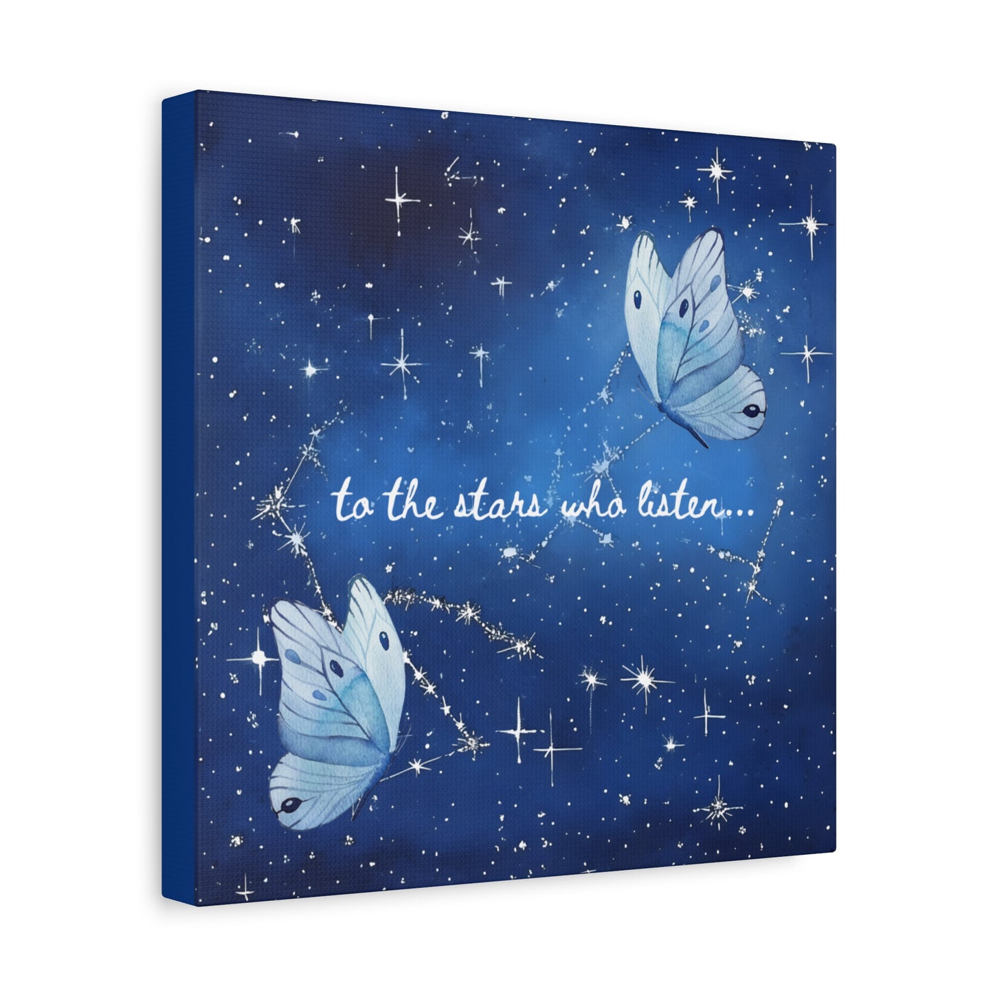 To the Stars Who Listen - Acotar Canvas Wall Art