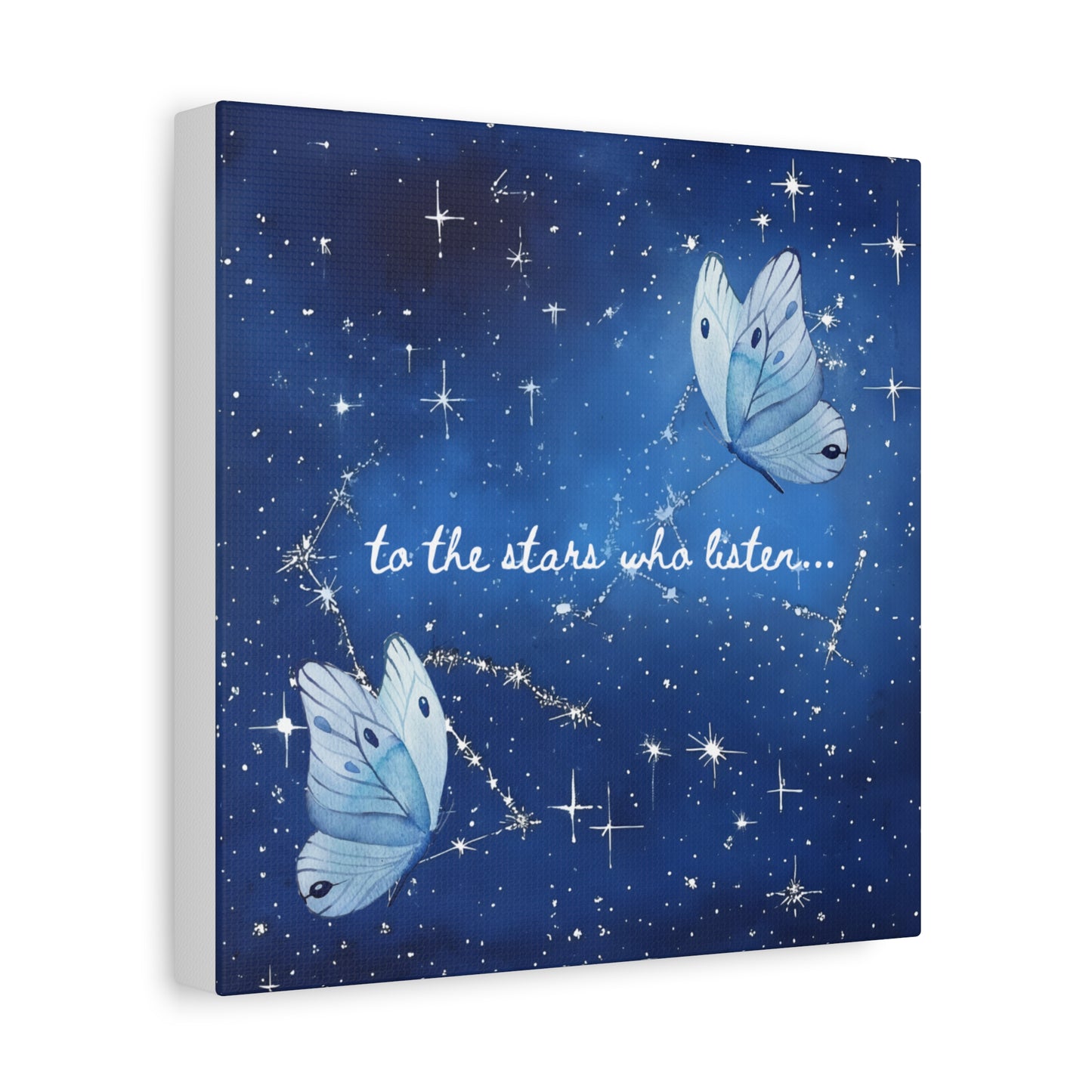 To the Stars Who Listen - Acotar Canvas Wall Art