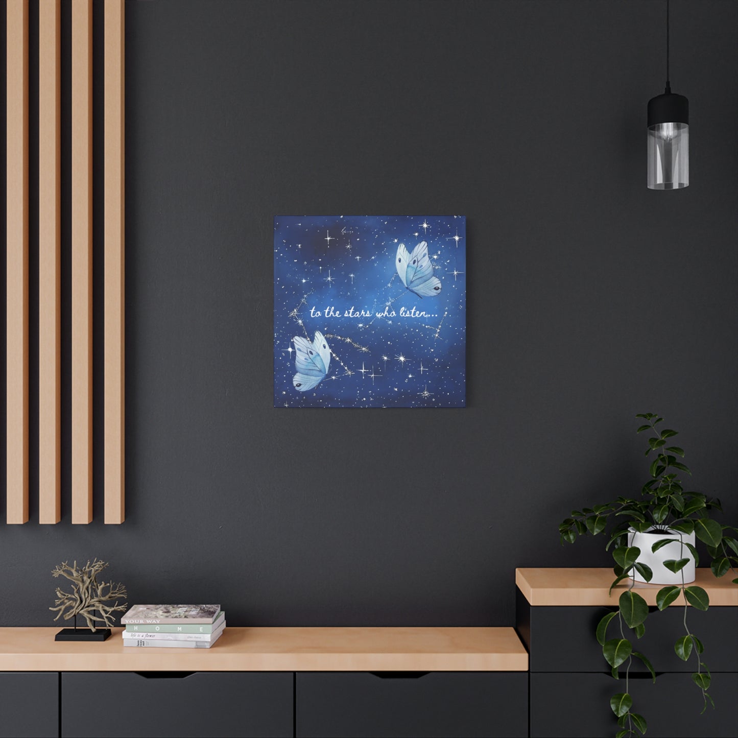 To the Stars Who Listen - Acotar Canvas Wall Art