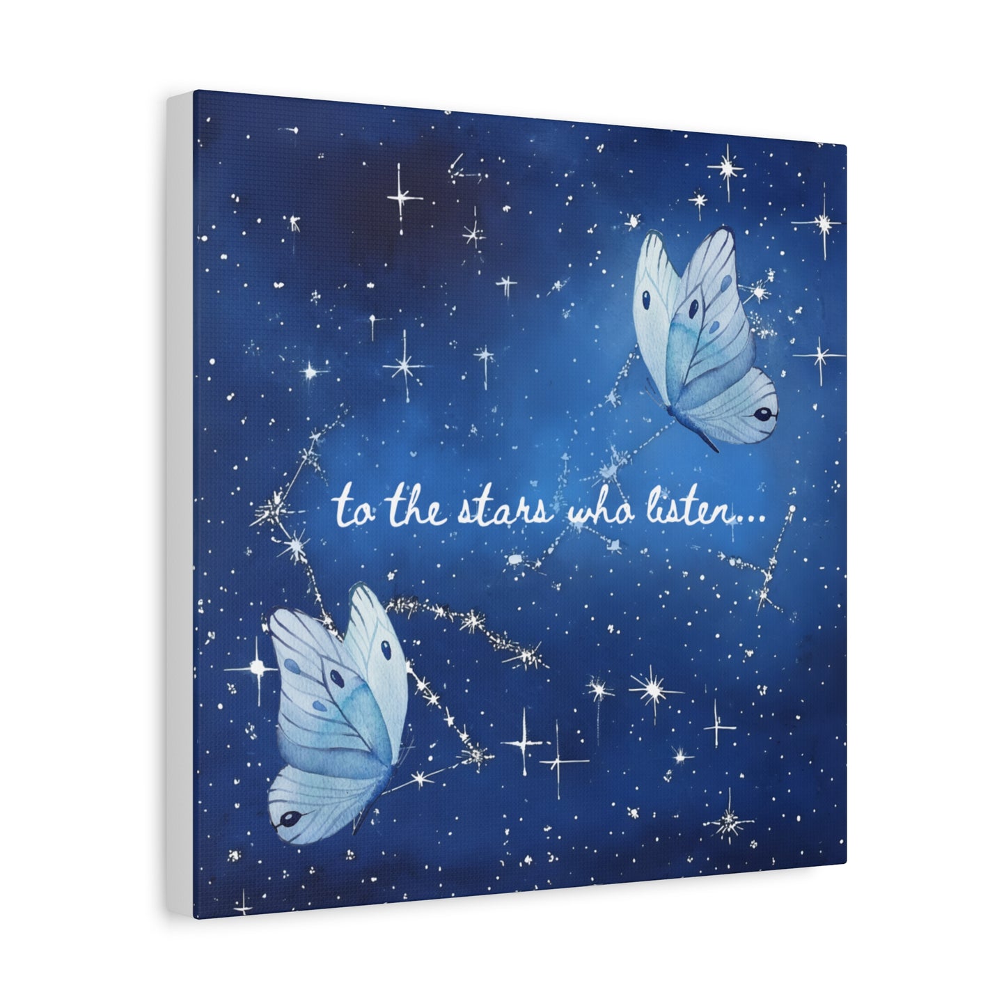 To the Stars Who Listen - Acotar Canvas Wall Art