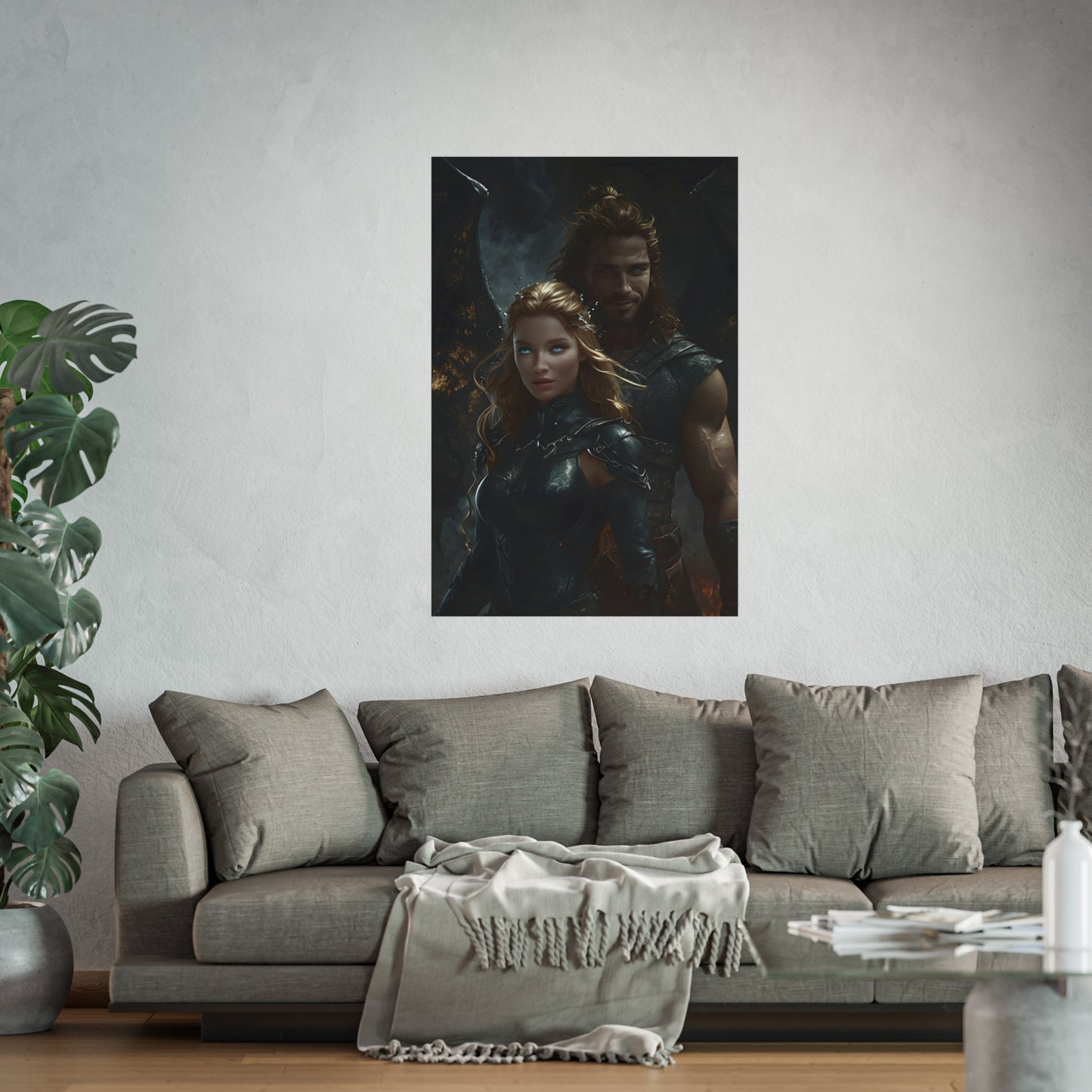 Nesta and Cassian Wall Art